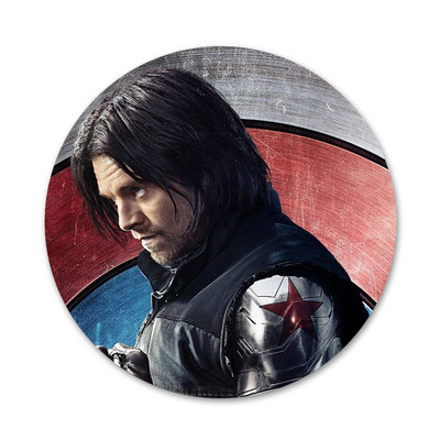 Bucky Barnesi ikoonid nööpnõelad märkide kaunistus prossid metallist märgid seljakoti kaunistamiseks