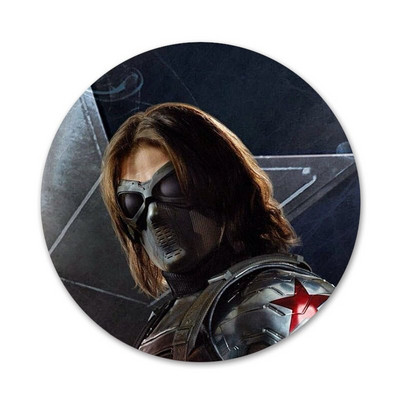 Bucky Barnesi ikoonid nööpnõelad märkide kaunistus prossid metallist märgid seljakoti kaunistamiseks