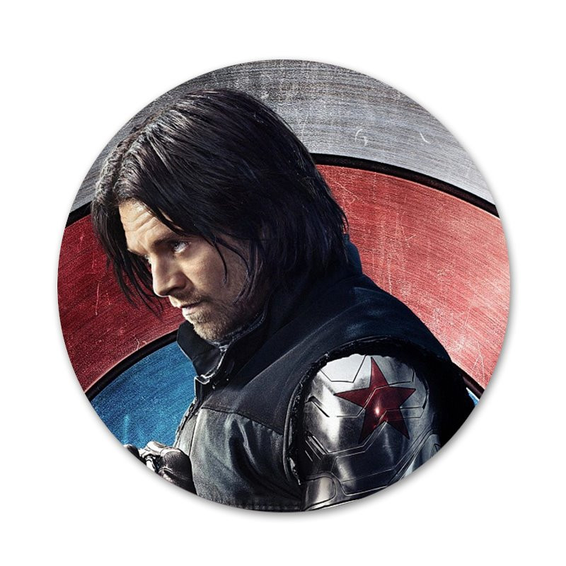 Bucky Barnesi ikoonid nööpnõelad märkide kaunistus prossid metallist märgid seljakoti kaunistamiseks