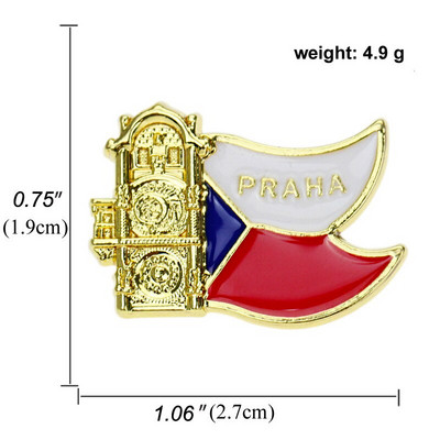 Metalna značka Ujedinjeno Kraljevstvo Njemačka, Češka Republika, Luksemburg Nacionalna zastava broš ukrašen dodacima za dječačka odijela