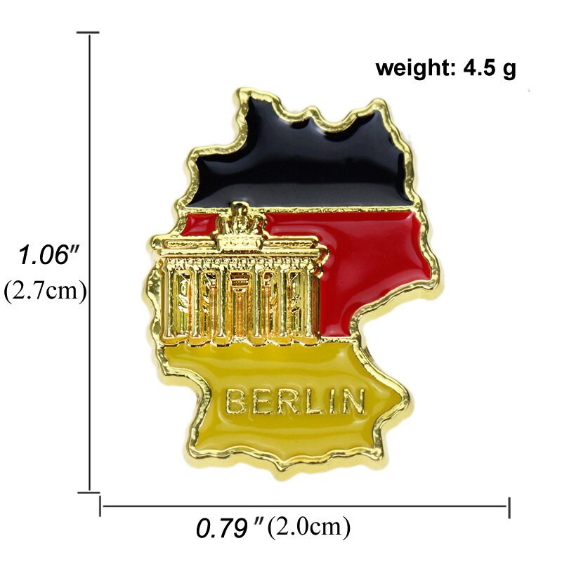 Metalna značka Ujedinjeno Kraljevstvo Njemačka, Češka Republika, Luksemburg Nacionalna zastava broš ukrašen dodacima za dječačka odijela
