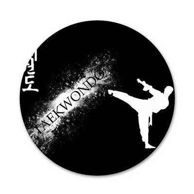 58mm milujem šport taekwondo krásne ikony špendlíky odznak dekorácia brošne kovové odznaky na oblečenie batoh dekorácia