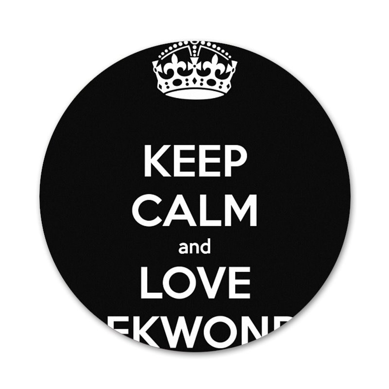 58mm milujem šport taekwondo krásne ikony špendlíky odznak dekorácia brošne kovové odznaky na oblečenie batoh dekorácia