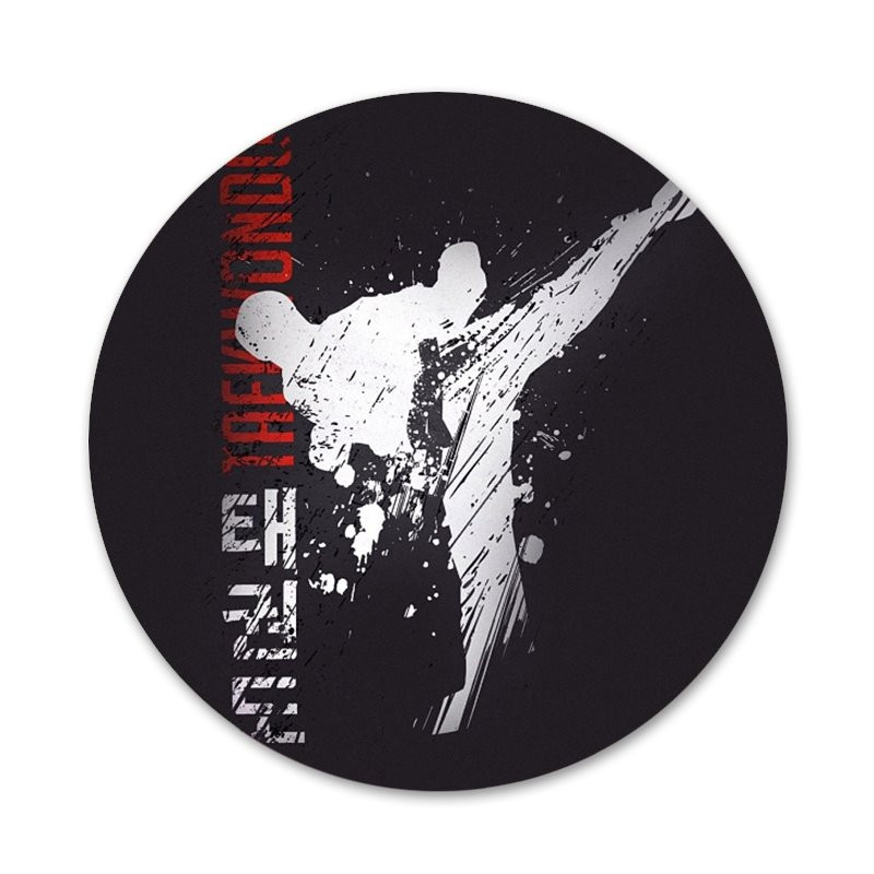 58mm milujem šport taekwondo krásne ikony špendlíky odznak dekorácia brošne kovové odznaky na oblečenie batoh dekorácia