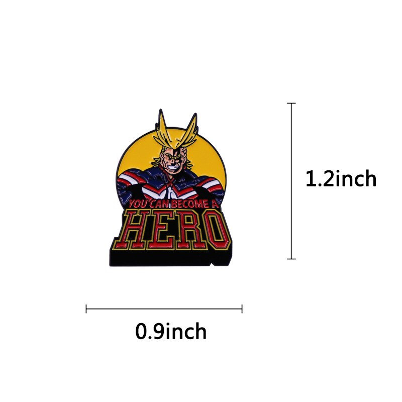 C1945 Anime My Hero Academia Figure Emajl Pins Bedž Broš Ruksak Torba Ovratnik Rever Nakit Pokloni za djecu