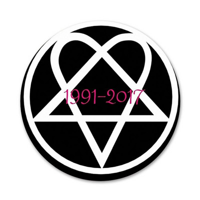 58 mm Fashion Him Heartagram logo ikoonid nööpnõelad märgi kaunistus prossid metallist märgid riiete jaoks seljakoti kaunistus