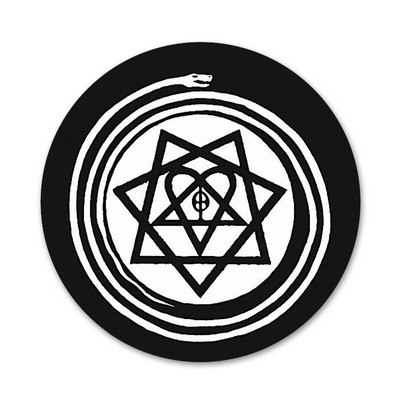 58 mm Fashion Him Heartagram logo ikoonid nööpnõelad märgi kaunistus prossid metallist märgid riiete jaoks seljakoti kaunistus