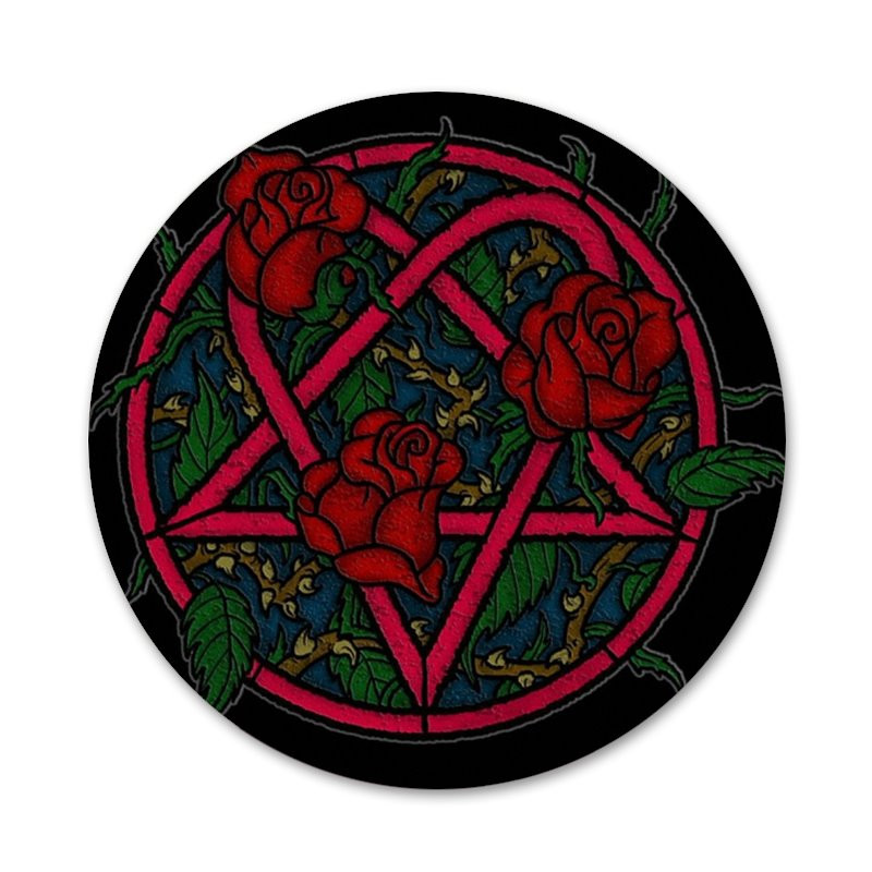 58 mm Fashion Him Heartagram logo ikoonid nööpnõelad märgi kaunistus prossid metallist märgid riiete jaoks seljakoti kaunistus