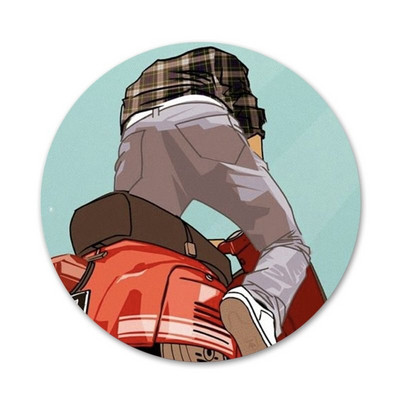 Vespa Scooter Icons Pins Διακοσμητικό σήμα Καρφίτσες Μεταλλικές κονκάρδες για ρούχα Διακόσμηση σακιδίου πλάτης 58mm