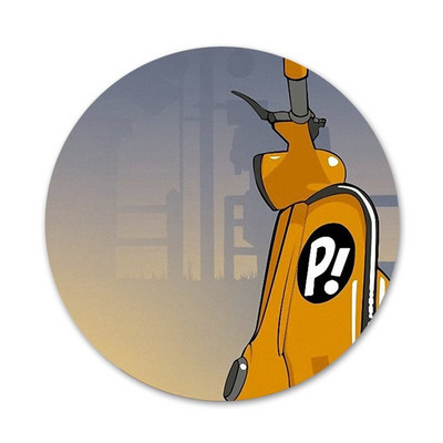 Vespa Scooter Icons Pins Διακοσμητικό σήμα Καρφίτσες Μεταλλικές κονκάρδες για ρούχα Διακόσμηση σακιδίου πλάτης 58mm