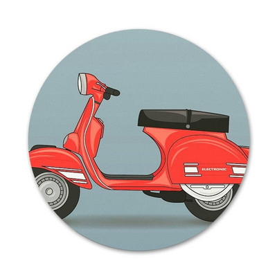 Vespa Scooter Icons Pins Διακοσμητικό σήμα Καρφίτσες Μεταλλικές κονκάρδες για ρούχα Διακόσμηση σακιδίου πλάτης 58mm