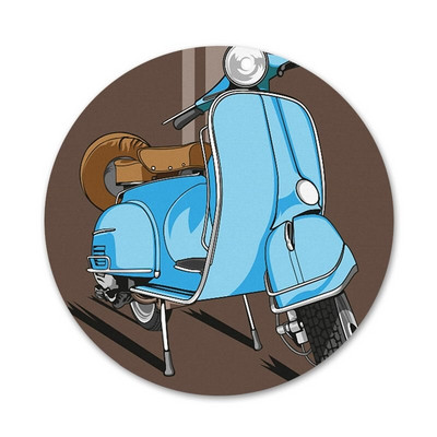 Vespa Scooter Icons Pins Διακοσμητικό σήμα Καρφίτσες Μεταλλικές κονκάρδες για ρούχα Διακόσμηση σακιδίου πλάτης 58mm