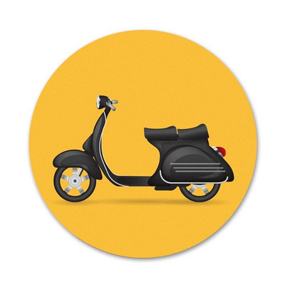 Vespa Scooter Icons Pins Διακοσμητικό σήμα Καρφίτσες Μεταλλικές κονκάρδες για ρούχα Διακόσμηση σακιδίου πλάτης 58mm