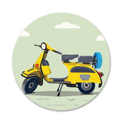 Vespa Scooter Icons Pins Διακοσμητικό σήμα Καρφίτσες Μεταλλικές κονκάρδες για ρούχα Διακόσμηση σακιδίου πλάτης 58mm