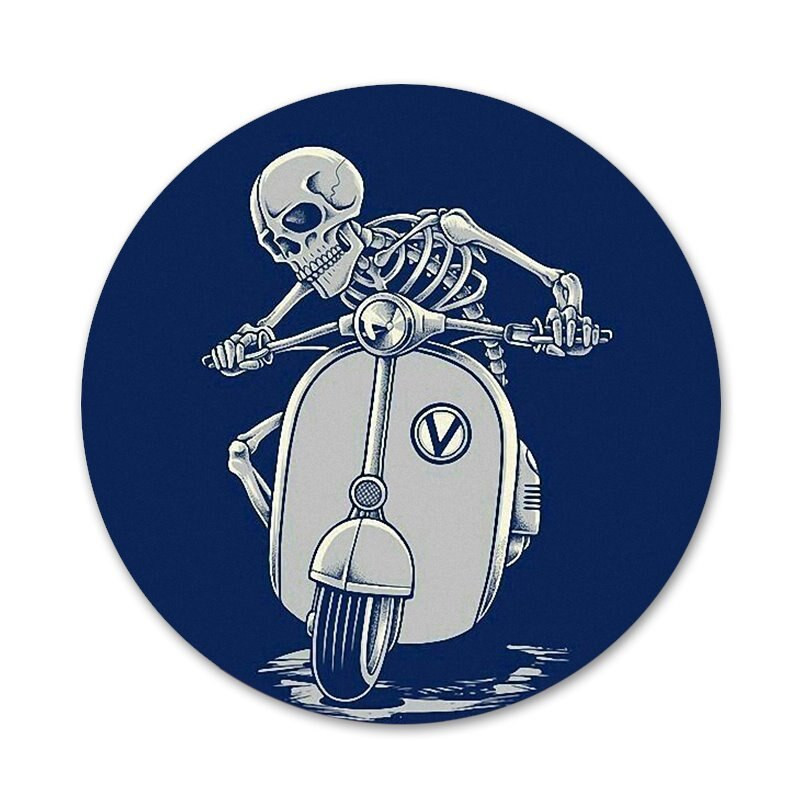 Vespa Scooter Icons Pins Διακοσμητικό σήμα Καρφίτσες Μεταλλικές κονκάρδες για ρούχα Διακόσμηση σακιδίου πλάτης 58mm