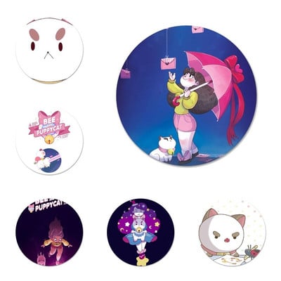 Αξεσουάρ καρφίτσας καρφίτσας Badge Bee And Puppycat για Δώρο Δώρο για το σακίδιο πλάτης για ρούχα