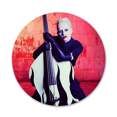 Marilyn Manson Piktogramos Smeigtukai Ženkliuko dekoravimui Sagės Metaliniai ženkleliai kuprinei papuošti 58mm