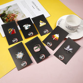 Japán anime tű Demon Slayer és Jujutsu Kaisen új népszerű kétdimenziós rajongók a csöpögő fém bross körül