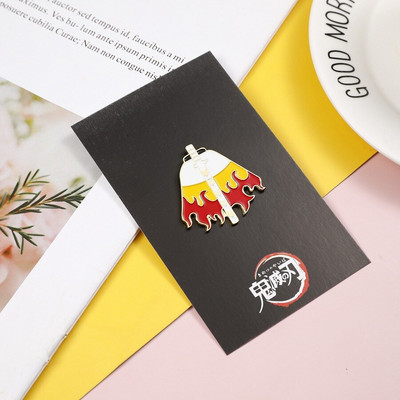 Japán anime tű Demon Slayer és Jujutsu Kaisen új népszerű kétdimenziós rajongók a csöpögő fém bross körül