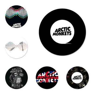 58 χιλιοστά Arctic Monkeys Icons Pins Διακοσμητικό σήμα Καρφίτσες Μεταλλικές κονκάρδες για ρούχα Διακόσμηση σακιδίου πλάτης