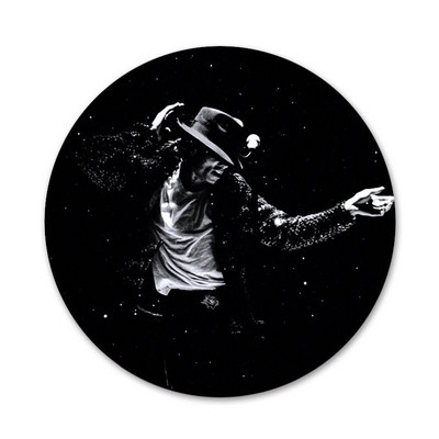 58 mm karštų šokių Michael Jackson piktogramos Smeigtukai Ženkliuko dekoravimas Sagės Metaliniai ženkleliai kuprinei papuošti