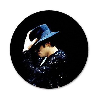 58 mm karštų šokių Michael Jackson piktogramos Smeigtukai Ženkliuko dekoravimas Sagės Metaliniai ženkleliai kuprinei papuošti