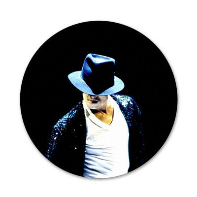 58 mm karštų šokių Michael Jackson piktogramos Smeigtukai Ženkliuko dekoravimas Sagės Metaliniai ženkleliai kuprinei papuošti
