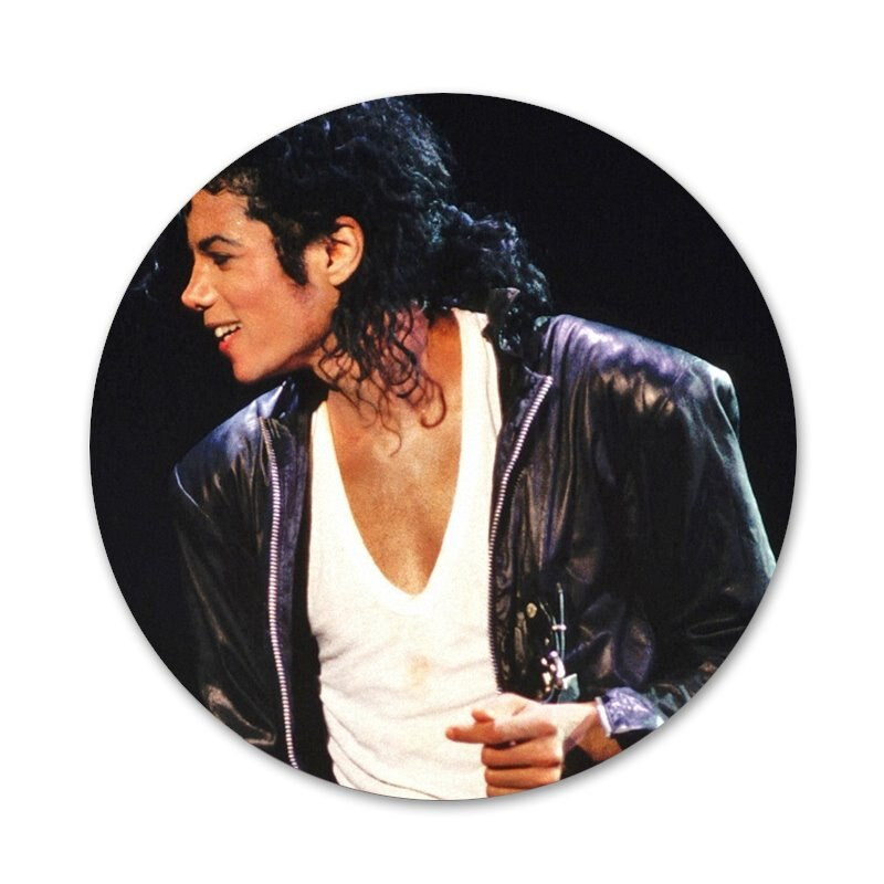 58 mm karštų šokių Michael Jackson piktogramos Smeigtukai Ženkliuko dekoravimas Sagės Metaliniai ženkleliai kuprinei papuošti