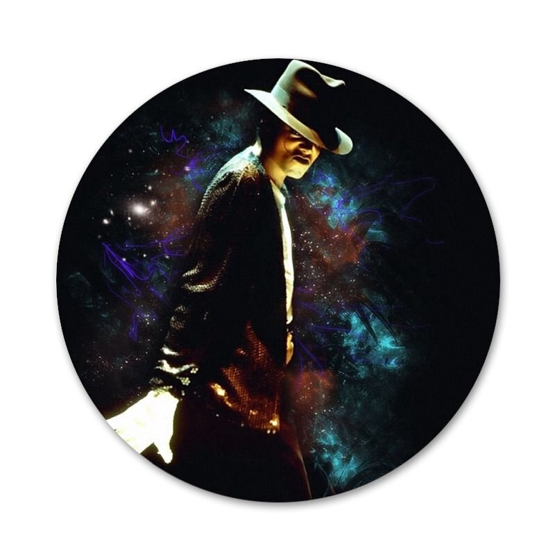 58 mm karštų šokių Michael Jackson piktogramos Smeigtukai Ženkliuko dekoravimas Sagės Metaliniai ženkleliai kuprinei papuošti
