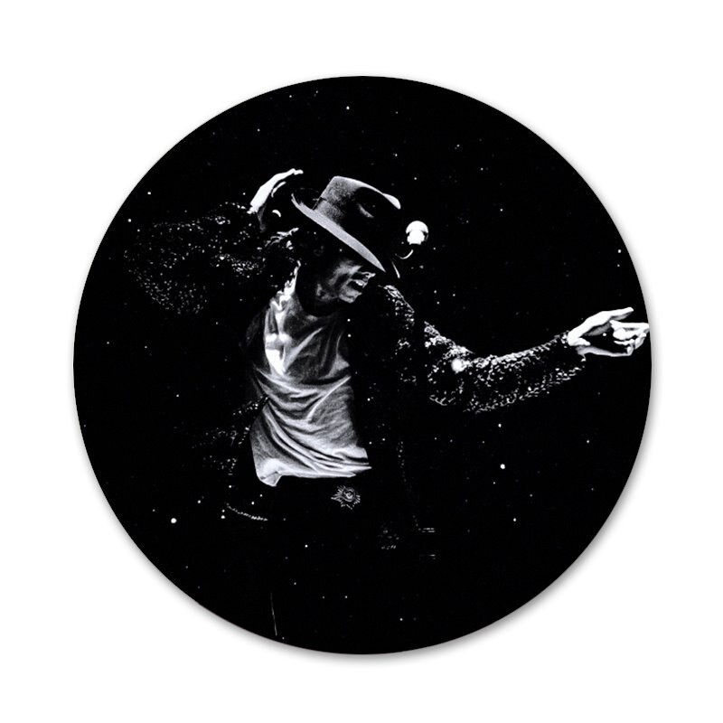 58 mm karštų šokių Michael Jackson piktogramos Smeigtukai Ženkliuko dekoravimas Sagės Metaliniai ženkleliai kuprinei papuošti