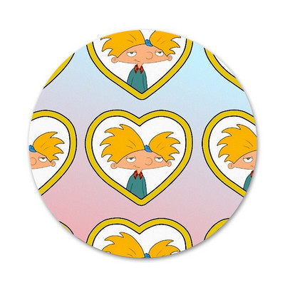 58mm Hey Arnold Icons Pins Διακοσμητικό σήμα Καρφίτσες Μεταλλικές κονκάρδες για ρούχα Διακόσμηση σακιδίου πλάτης