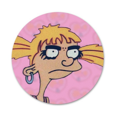 58mm Hey Arnold Icons Pins Διακοσμητικό σήμα Καρφίτσες Μεταλλικές κονκάρδες για ρούχα Διακόσμηση σακιδίου πλάτης