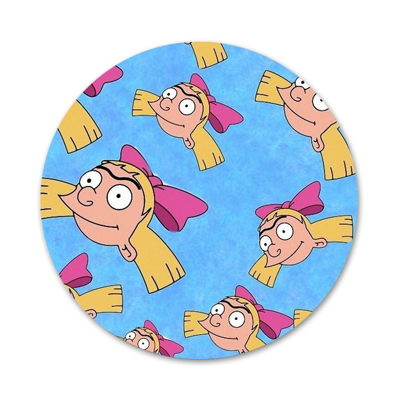 58mm Hey Arnold Icons Pins Διακοσμητικό σήμα Καρφίτσες Μεταλλικές κονκάρδες για ρούχα Διακόσμηση σακιδίου πλάτης