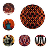 Naujas pristatymas Spindintis Stanley Kubricko filmo ženklelis Sagės smeigtukas Priedai drabužiams Kuprinės papuošimo dovana