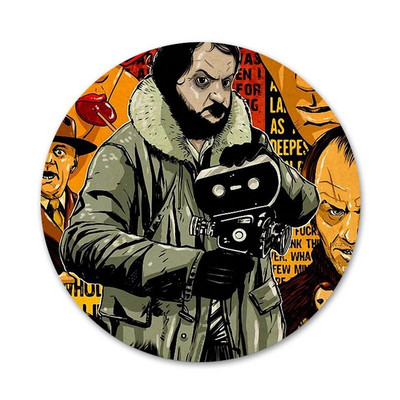 Naujas pristatymas Spindintis Stanley Kubricko filmo ženklelis Sagės smeigtukas Priedai drabužiams Kuprinės papuošimo dovana