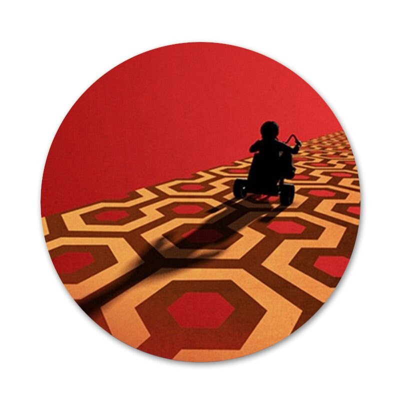 Naujas pristatymas Spindintis Stanley Kubricko filmo ženklelis Sagės smeigtukas Priedai drabužiams Kuprinės papuošimo dovana