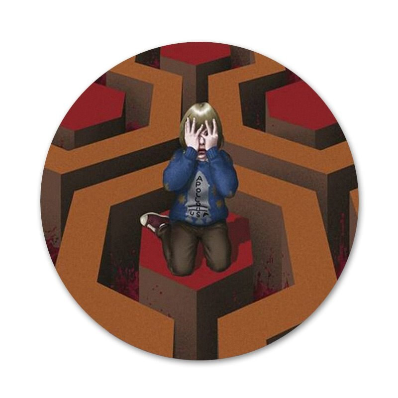 Naujas pristatymas Spindintis Stanley Kubricko filmo ženklelis Sagės smeigtukas Priedai drabužiams Kuprinės papuošimo dovana