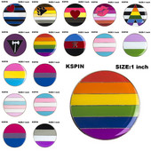 10 komada puno Pride Rainbow Flag Rozet Metal Chapas Metalicas Pins Icon Ruksak Broš za poklon