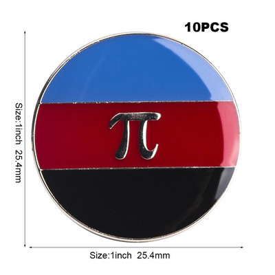 10 komada puno Pride Rainbow Flag Rozet Metal Chapas Metalicas Pins Icon Ruksak Broš za poklon