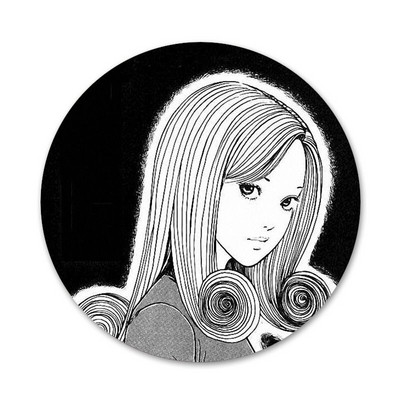58mm Horror Comic junji ito Tomie Tees Icons Pins Insignă Decorare Broșe Insigne metalice pentru decorarea rucsacului