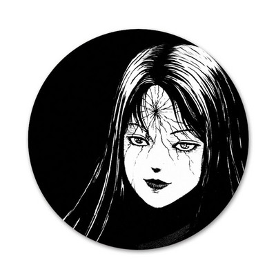 58mm Horror Comic junji ito Tomie Tees Icons Pins Insignă Decorare Broșe Insigne metalice pentru decorarea rucsacului