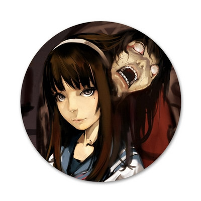 58mm Horror Comic junji ito Tomie Tees Icons Pins Insignă Decorare Broșe Insigne metalice pentru decorarea rucsacului