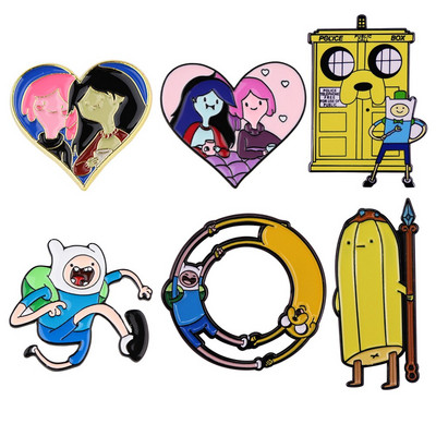 E3687 Cartoon Funny Heart Pin Badges Σκύλοι με σμάλτο καρφίτσα για κορίτσια Καρφίτσες για ρούχα Τσάντα Καρφίτσες πέτου Σακίδιο πλάτης Badge Ανδρικά κοσμήματα Δώρο