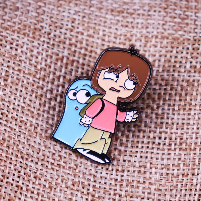 AD2147 Σήματα κινουμένων σχεδίων σε σακίδιο χαριτωμένα πράγματα Καρφίτσες Σήματα για ρούχα Σήματα Καρφίτσες από σμάλτο για σακίδια πλάτης Ρούχα Καρφίτσα πέτο