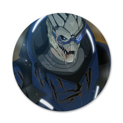 Garrus Vakarian Mass Effect Badge Sagės Smeigtukai Priedai drabužiams Kuprinės papuošimo dovana