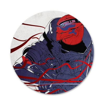 Garrus Vakarian Mass Effect Badge Sagės Smeigtukai Priedai drabužiams Kuprinės papuošimo dovana