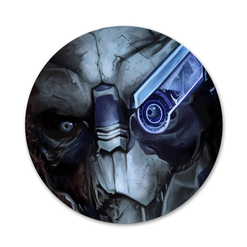 Garrus Vakarian Mass Effect Badge Sagės Smeigtukai Priedai drabužiams Kuprinės papuošimo dovana