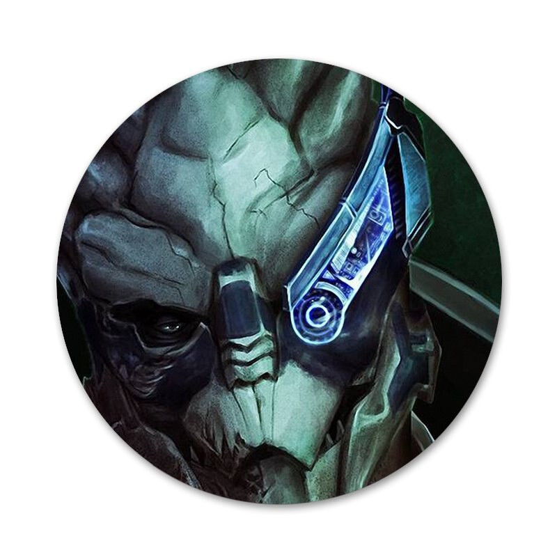 Garrus Vakarian Mass Effect Badge Sagės Smeigtukai Priedai drabužiams Kuprinės papuošimo dovana