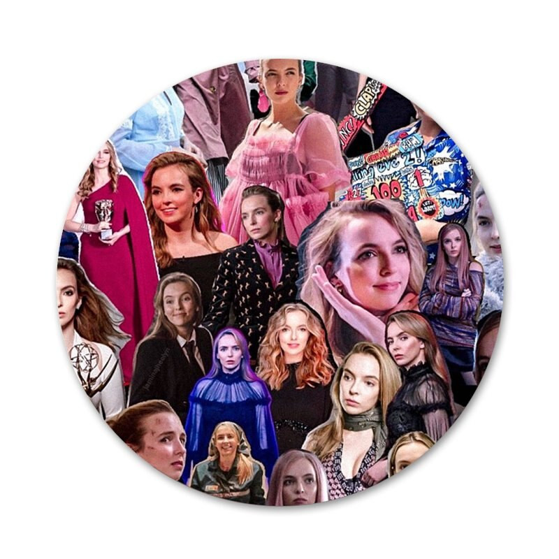 Hot Killing Eve Piktogramos Smeigtukai Ženkliuko papuošimas Sagės Metaliniai ženkleliai drabužiams Kuprinės puošimas