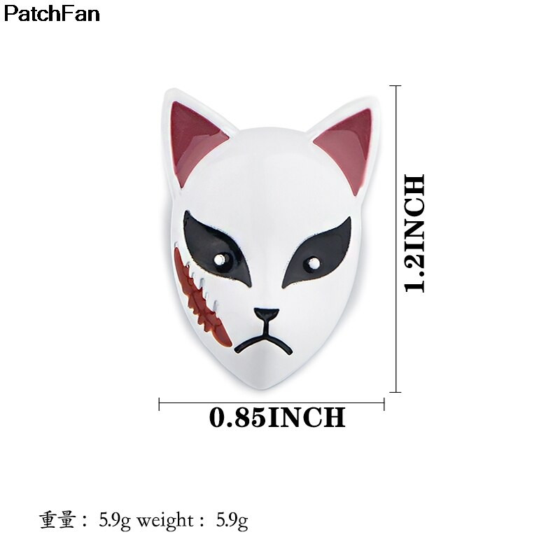 A3332 Patchfan Cosplay Mačka Maska Značka Skupljajte crtane ruksake Torbe Značke Gumbi Broš Igle